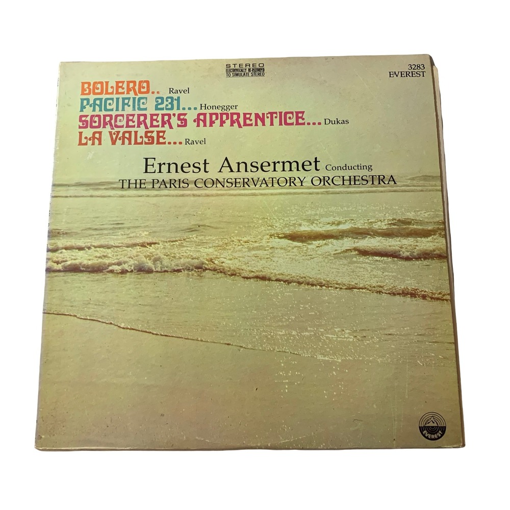 Ernest Ansermet Bolero Pacific 231 Sorcerers Apprentice La Valse Everest 3283 LP